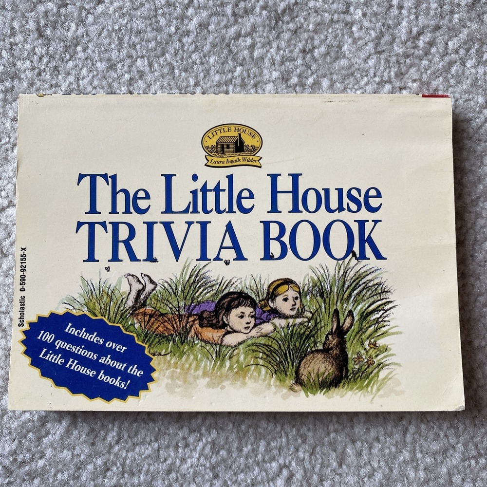 Scholastic Little House‎ Trivia Book Laura Ingalls Wilder Paperback Kids Tan